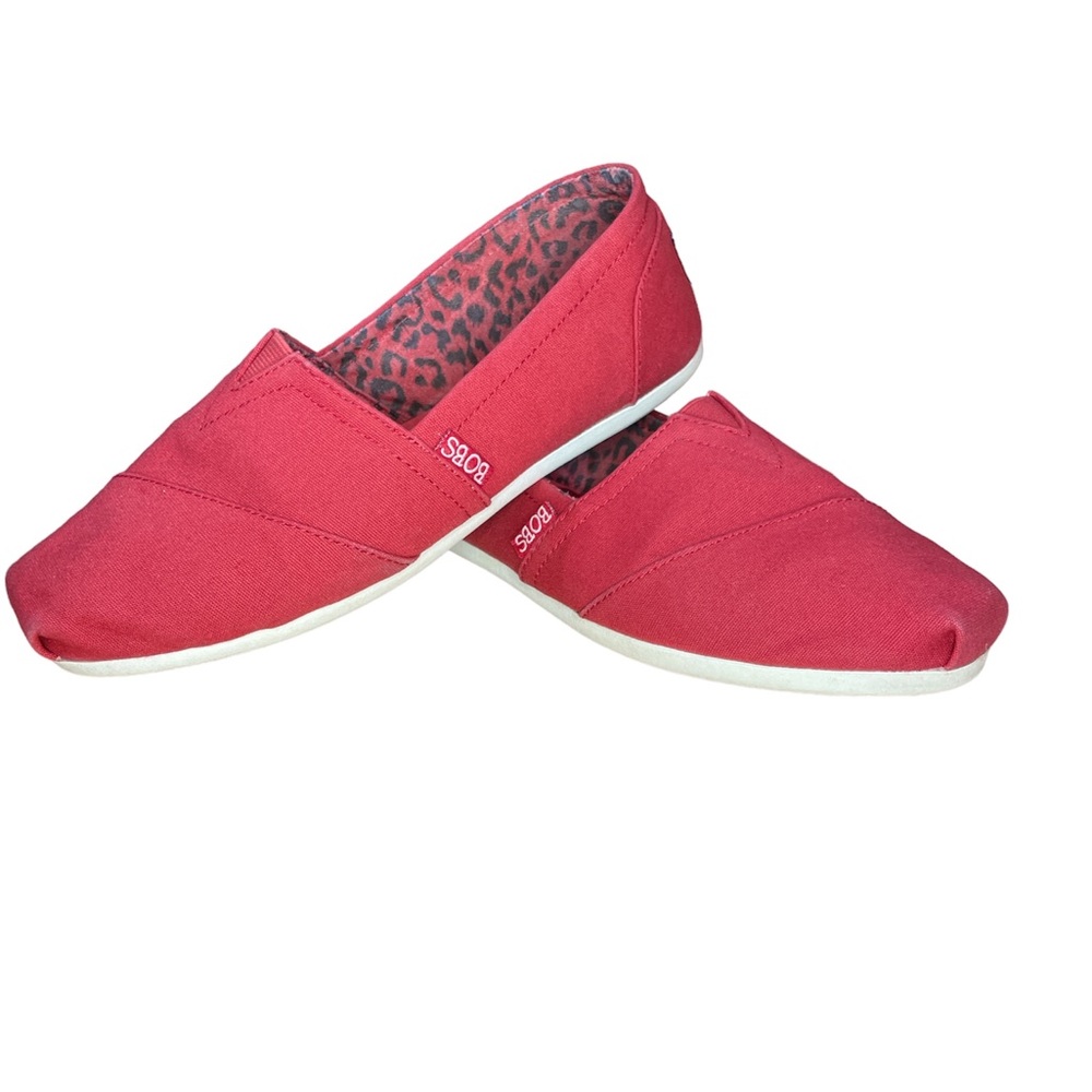 Bobs Canvas Slip On Memory Foam Loafer Plush-Peac… - image 1